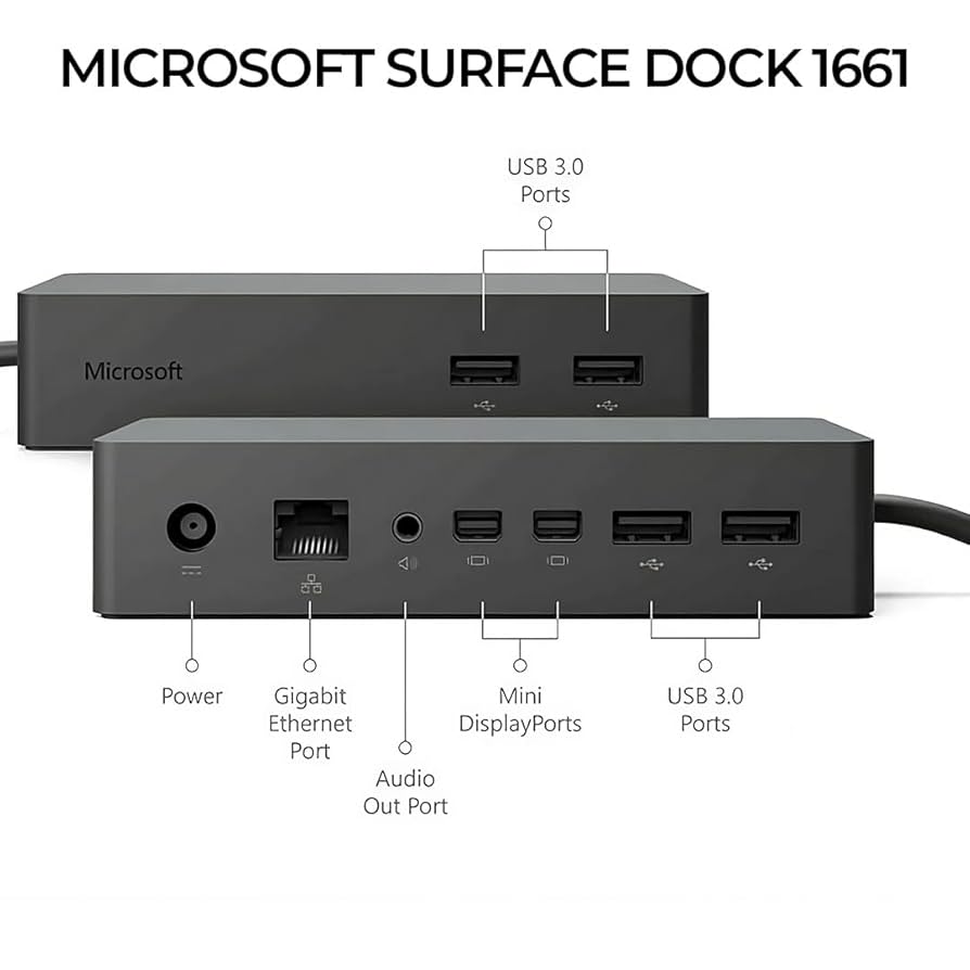 Microsoft - Microsoft Surface Dock ドッキングステーション　1661 Amazon.com: Microsoft Surface Dock : Electronics